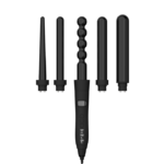 مجموعة مكواة تلفيف و تمويج الشعر كيرلي برو من لابيل - 5 قطع