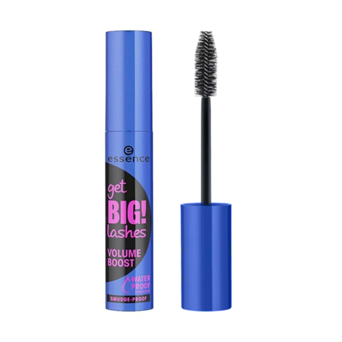 42663895_EssenceGetBigLashesVolumeBoostWaterproofMascara-Black ماسكرا مقاومة للماء قيت بيج لاش فوليوم بوست من ايسنس - اسود - الصورة 1