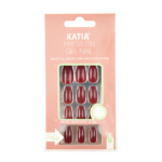 أظافر لصق ذاتي جل شكل كوفن من كاتيا - احمر CK8