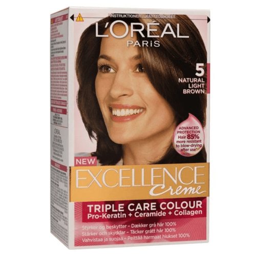 44698356_Loreal-Paris-Excellence-Creme-Hair-Dye-Light-Brown-5-500x500 صبغة شعر اكسيلنس كريم من لوريال باريس - بني فاتح - الصورة 1