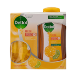غسول الجسم المنعش من ديتول مع ليفة - 250مل