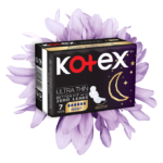 ⁦فوط صحية رفيعة للغاية تمنع التسرب ليلاً بالأجنحة من كوتكس - 7 قطع⁩ - الصورة ⁦2⁩