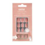 أظافر لصق ذاتي جل شكل بيضاوي من كاتيا - وردي نود لامع OK-25