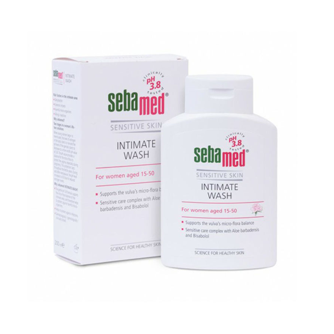 48001895_SebamedSensitiveFeminineIntimateWash-200ml غسول نسائي حساس من سيبا ميد - 200مل - الصورة 1