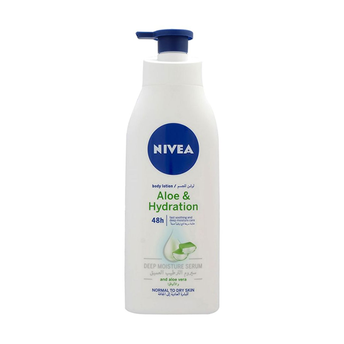 48024679_NiveaAloe-HydrationBodyLotion-625ml لوشن الجسم المرطب بالصبار من نيفيا - 625مل - الصورة 1
