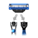 ⁦شفرات حلاقة لأداة الحلاقة ماك 3 تربو من جيليت - 2 قطعه⁩ - الصورة ⁦3⁩