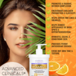 ⁦كريم متطور لتفتيح البشرة بفيتامين سي من ادفانسد كلينيكالز - 454جم⁩ - الصورة ⁦3⁩