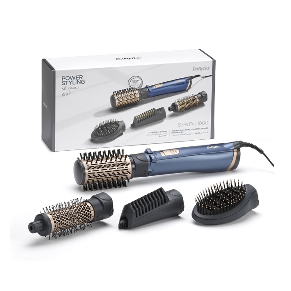 50292323_1727251688_020a32e7c0904a8e34e62bab5f24a01c بيبيليس مصفف شعر إير ستايل برو 1000 واط مع فرشاة دوارة - AS965SDE - الصورة 1