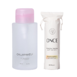 مجموعة مزيل المكياج والقطن - قطعتين