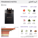 ⁦عطر مان ان بلاك من بولغاري للرجال - 100مل - او دي برفيوم⁩ - الصورة ⁦2⁩