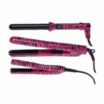 مجموعة تصفيف الشعر هوت بينك زيبرا من اريا بيوتي - 19ملم