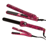 جوسي ايبر مجموعة تصفيف الشعر وردي زيبرا - 25ملم - 3 قطع