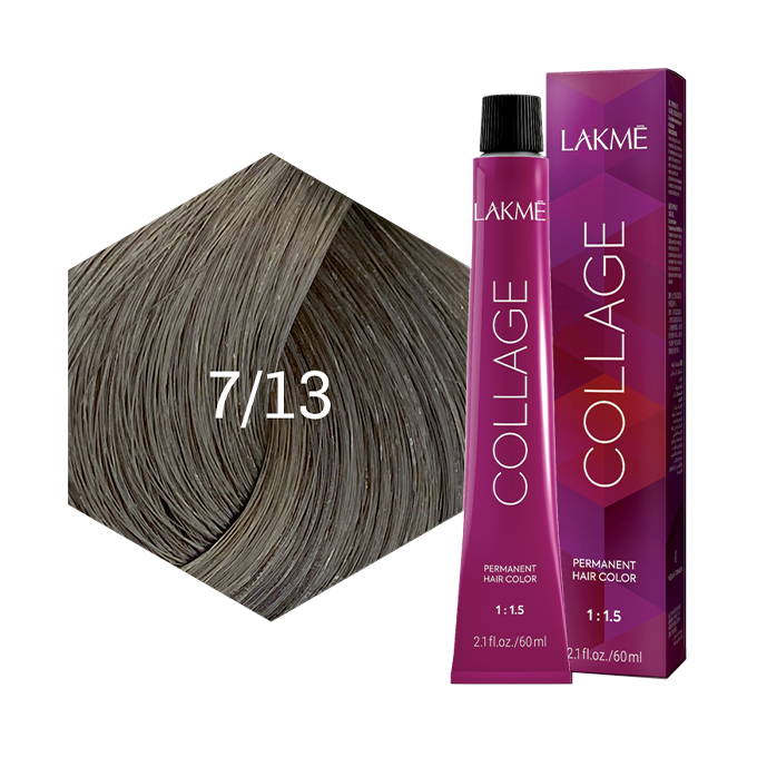 54173300_LakmeCollageHairDye-7-13 صبغة شعر كولاج من لاكمي - اشقر متوسط بيج - 7/13 - الصورة 1