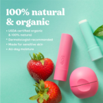 ⁦إي أو إس مرطب الشفاه العضوي الطبيعي 100% بزبدة الشيا بنكهة البطيخ المثلج - قطعتين⁩ - الصورة ⁦2⁩