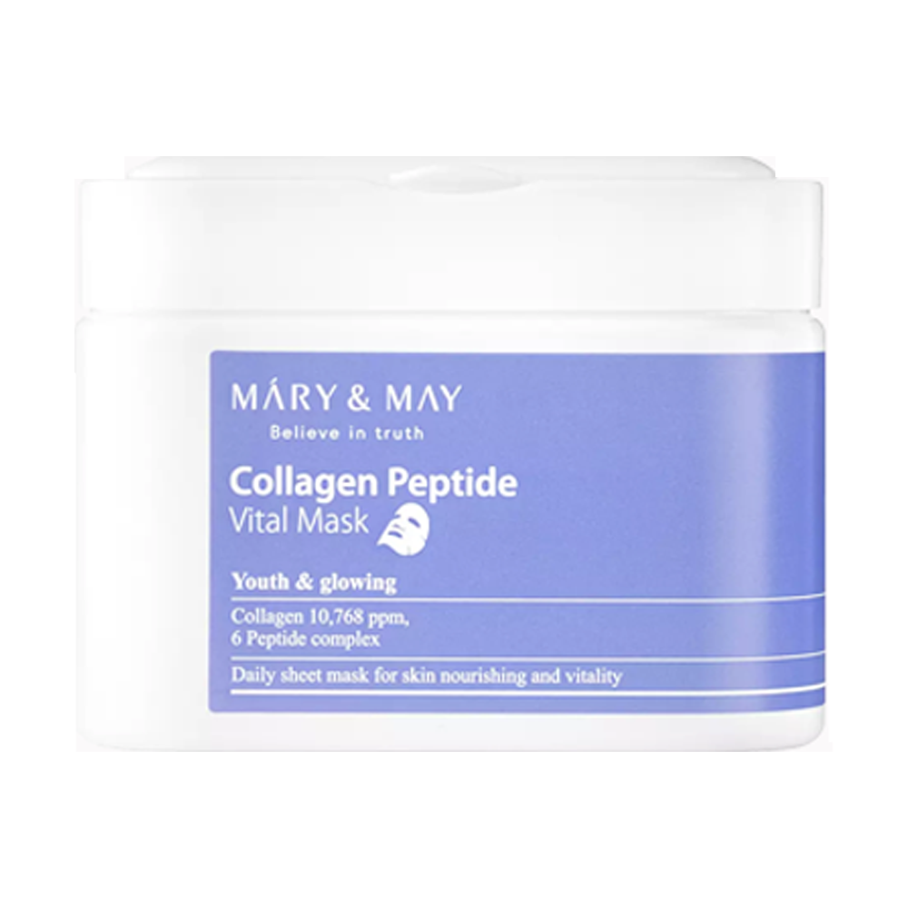 56905681_1744622708_23ebff0dd38f47928cc57f0fbb4c1971 قناع ماري اند ماي فيتال كولاجين ببتيد - 30 قطعة - الصورة 1