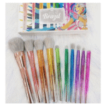 ⁦مجموعة فرش مكياج تيك مي باك تو برازيل من بي اتش - 10 فرش⁩ - الصورة ⁦3⁩