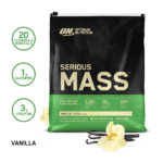 ⁦أوبتيموم نيوترشن سيرياس ماس مسحوق بنكهة الفانيليا - 12 باوند⁩ - الصورة ⁦2⁩