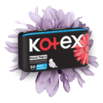 ⁦فوط صحية ماكسي كومفرت & كلين حجم عادي بالأجنحة من كوتكس - 50 قطعة⁩ - الصورة ⁦2⁩