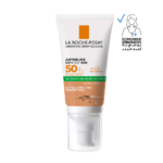 لاروش بوزيه كريم جل واقي شمس ملون انثيليوس للبشرة الدهنية بعامل حماية +50 - 50 مل