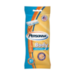 بيرسونا شفرات حلاقة للجسم للرجال - 3 قطع