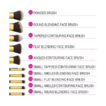 ⁦مجموعة فرش مكياج للنحت والدمج من بي اتش - 10 فرش⁩ - الصورة ⁦3⁩