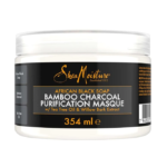 قناع الفحم بالصابون الأسود الأفريقي بفحم الخيزران لتنظيف عميق للشعر من شيا مويستشر - 354مل