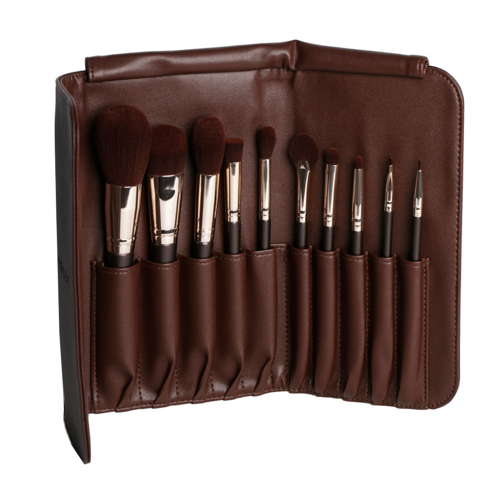 66690115_1741598535_24004f42423e6c75cdffd2479ed63b5d انجلوت مجموعة فرش المكياج شوكولاتة - 10 فرش - الصورة 1