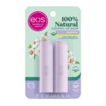 إي أو إس مرطب الشفاه العضوي الطبيعي 100% بزبدة الشيا بنكهة البابونج - قطعتين