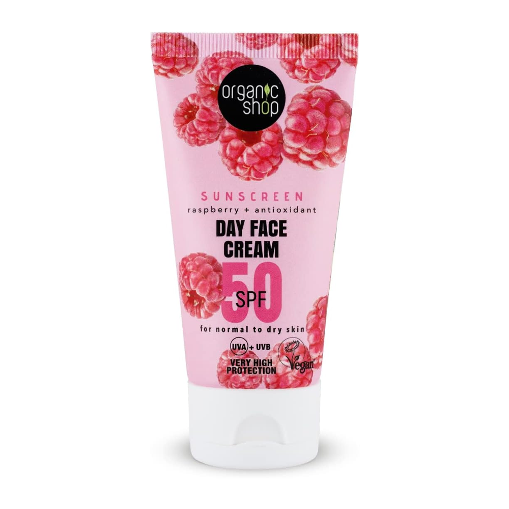 66970851_1736246591_c38b36f450f586c1c3c7d8182a8e1ade اورجانيك شوب كريم واقي شمس بالتوت مع عامل حماية 50 للبشرة العادية الى الجافة - 50 مل - الصورة 1
