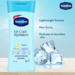 ⁦فازلين لوشن جسم ترطيب برودة الثلج - 200 مل⁩ - الصورة ⁦2⁩