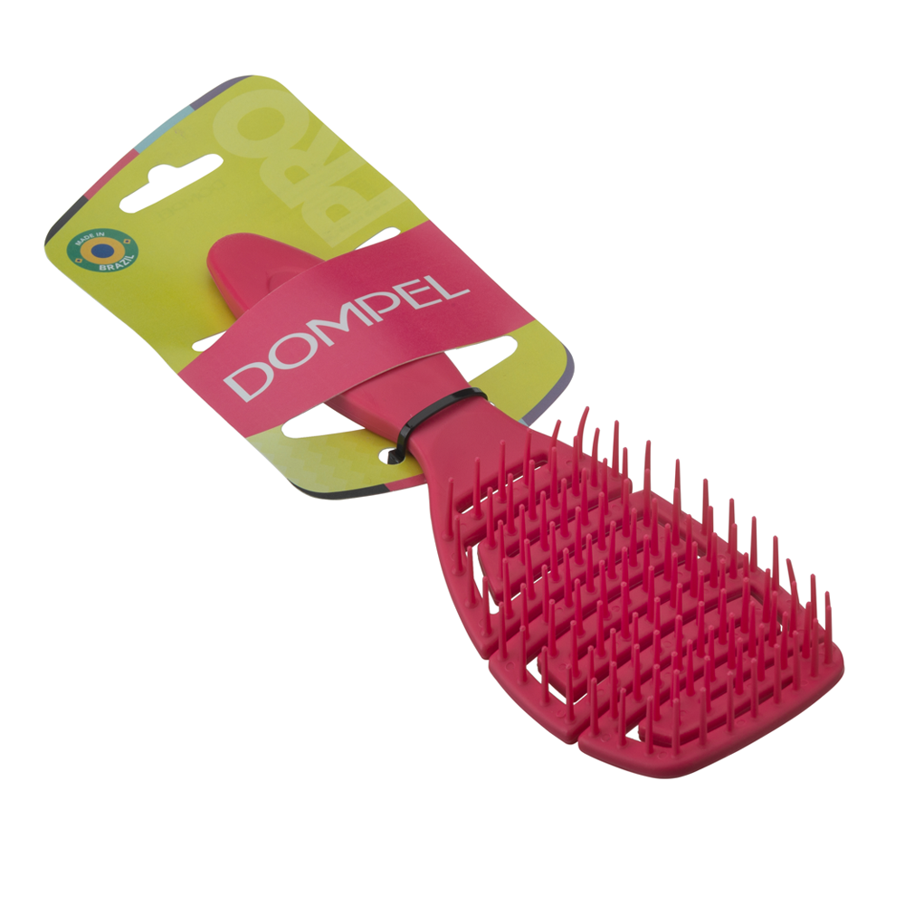 68992475_1729600388_4e42b382cdd979eea514a1652ab7f256 دومبل فرشاة سيليكون لجميع أنواع الشعر - وردي - الصورة 1