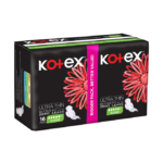 فوط صحية رفيعة للغاية تمنع التسرب سوبر بالأجنحة من كوتكس - 16 قطعة