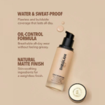 ⁦كريم أساس فاونديشن كومبليكشن برو لونج لاستينج بريذبل مات من شيجلام⁩ - الصورة ⁦4⁩