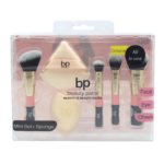 بيوتي باترا مجموعة فرش مكياج ميني مع اسفنجتين - 6 قطع