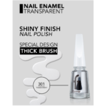 ⁦طلاء أظافر نيو فورمولا + فرشاة ماكسي من فلورمار - 301 Glass Effect⁩ - الصورة ⁦4⁩