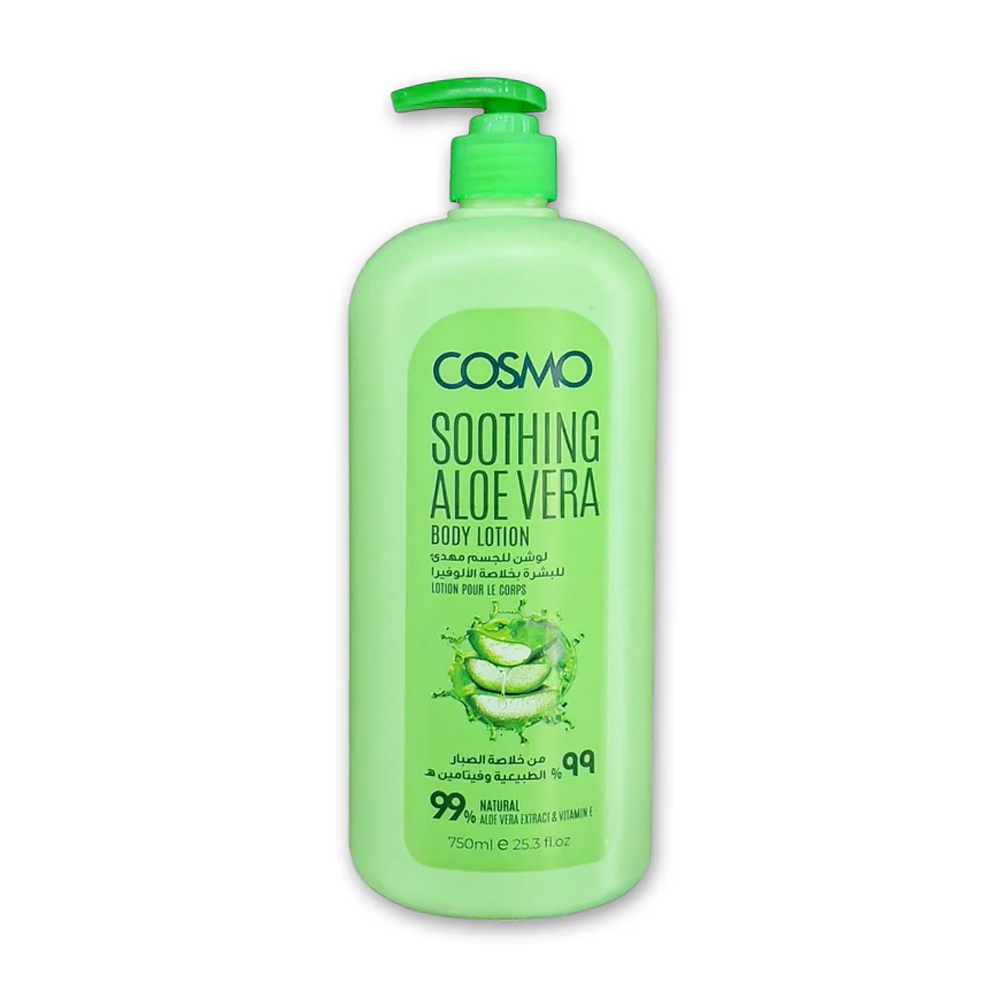72966453_1739170239_e36f99746d4fa8ce65744f75150e183c كوزمو لوشن مهدئ للجسم بخلاصة الصبار - 750 مل - الصورة 1