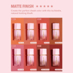 ⁦شيجلام بلاشر أحمر خدود سائل كولور بلوم مات فينيش⁩ - الصورة ⁦4⁩