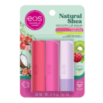 إي أو إس مرطب الشفاه الطبيعي 100% بزبدة الشيا - 3 قطع