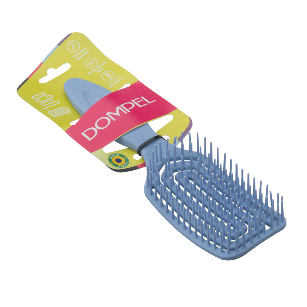 7417706_1729610596_a5797c6bc260c31024a5c8bcbf68716f دومبل فرشاة سيليكون لتصفيف الشعر الطويل ووصلات الشعر - أزرق - الصورة 1