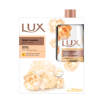 غسول جسم معطر بالياسمين المخملي من لوكس مع ليفة - 250مل