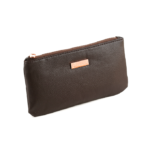 ⁦مجموعة فرش مكياج وجه من بي اتش - 12 فرشاة مع حقيبة باللون البني⁩ - الصورة ⁦3⁩