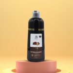 ⁦جي بي اورجانيك شامبو صبغة الشيب بزيت الارغان اللون بني غامق 3 في1 - 400مل⁩ - الصورة ⁦2⁩