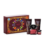 فرزاتشي مجموعة كريستال نوار للنساء - او دي تواليت - 4 قطع