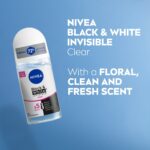 ⁦مزيل العرق رول اون للملابس السوداء والبيضاء من نيفيا - 50مل⁩ - الصورة ⁦2⁩