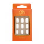 أظافر صناعية لصق ذاتي طبيعي مطفي شكل بيضاوي (9) من جلتز