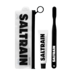 سالترين مجموعة سفر معجون مع فرشاة بالنعناع تبريد وانتعاش فائق - 30جم