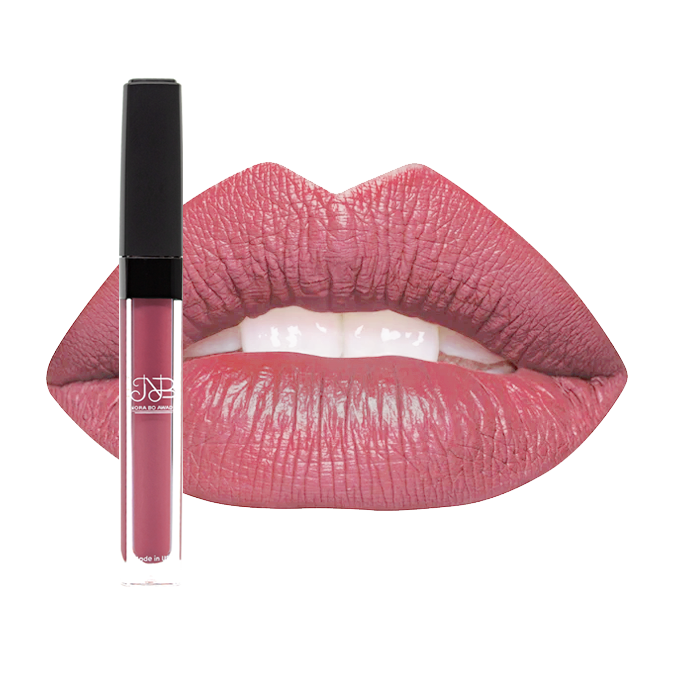 80637459_NoraBoAwadhWaterproofLiquidlipstick-Rosewood2 نوره بو عوض احمر شفاه روج سائل مقاوم للماء - روز وود - الصورة 1