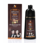 ⁦سعادة بيوتي شامبو صبغة للشعر بزيت الارغان بني غامق - 400مل⁩ - الصورة ⁦2⁩