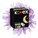 ⁦فوط صحية طبيعية ماكسي سميكة ليلي بالأجنحة من كوتكس - 22 قطع⁩ - الصورة ⁦2⁩