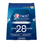 لصقات سوبريم برايت لتبييض الأسنان من كرست ثري دي - 42 شريحة